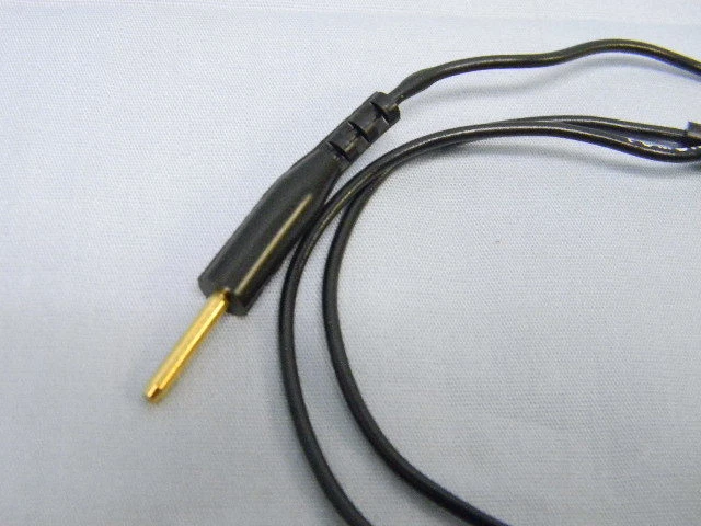 (11) NUEVOS cables de conexión Pomona 5153 negros 0,080” enchapados en oro clavija 18” de longitud Foto 3 de 4