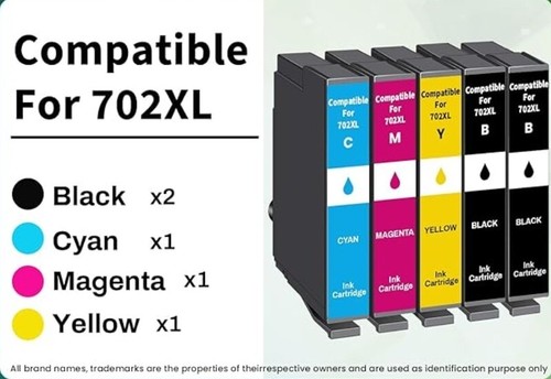 4PK 702XL T702XL Ink Cartridges For Epson WorkForce Pro WF-3720 WF-3730 WF-3733