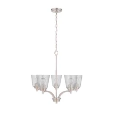 Craftmade Tyler 5 Light Chandelier, Brushed Polished Nickel - 50225-BNK