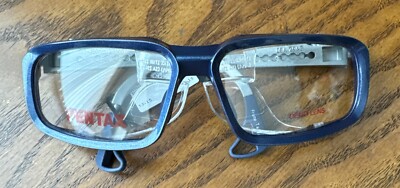 NEW PENTAX ZT 100 Z49.3 BLUE GREY  FRAMES EYEGLASSES 62-15 with side shield  NEW