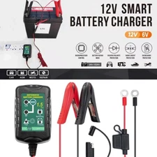 12V Atv Trickle Charger Battery Charger Kit Maintainer Boat Car RV Lead Acid