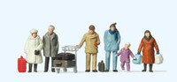Preiser 14038 Reisende Winterliche Kleidung 1:87 Spur H0 Neu Ovp