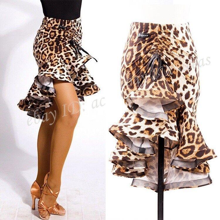 Gonna Da Ballo Latino In Milk Silk Con Frange - Salsa, Tango, Samba (9 Colori, Modello G313)