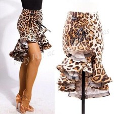 Adult Latin Dance Practice Skirts Salsa Tango Rumba Cha Cha Samba Ballroom Dress