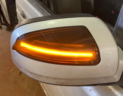 2x Señal de giro de luz de espejo LED dinámica ahumada para Benz W204 W164 C350 C63 - Imagen 6 de 10