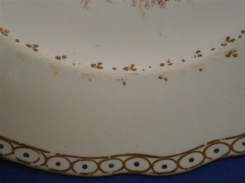 Ancien 18thC Doccia Porcelaine Puce Scenic Plaque Porzellan Teller Ginori Italie - Photo 7 sur 7