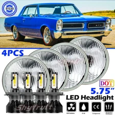 4PCS 5.75" 5 3/4" LED-Headlights HI/LO Beam for Pontiac GTO-Grand Prix Firebird