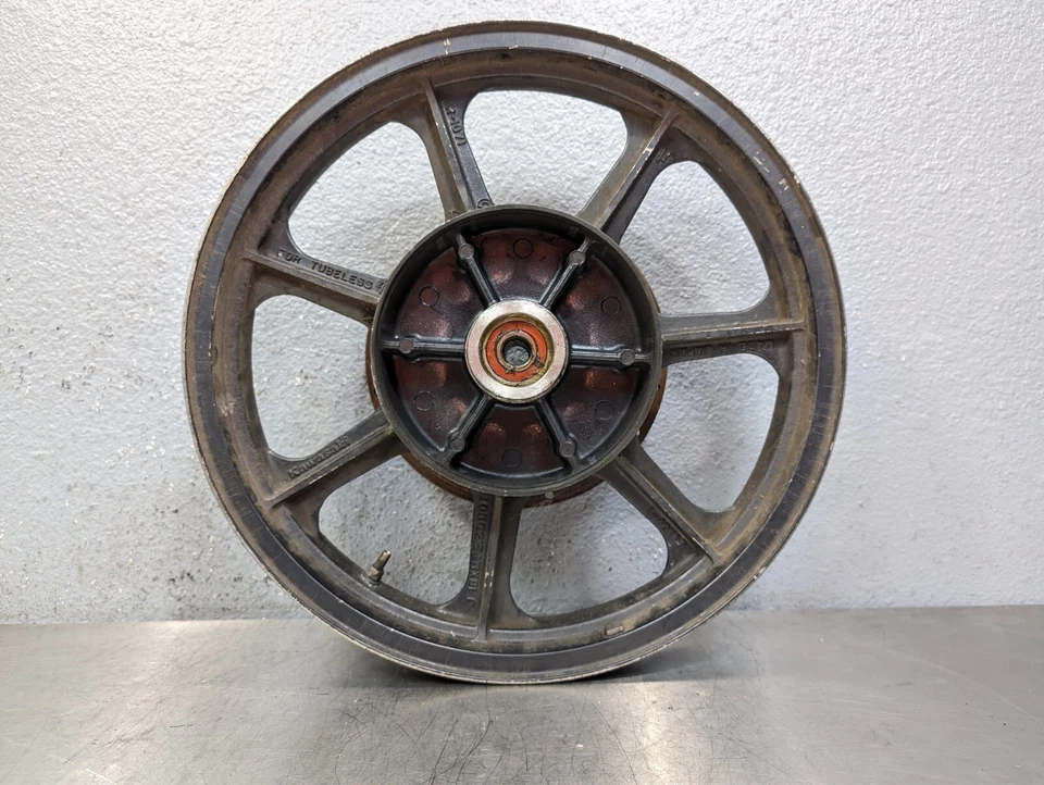 Llanta trasera Kawasaki KZ1000 KZ1000P 1994 Police OEM con disco de freno 18x2,5 Foto 3 de 4