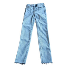 We the free free people juniors sz 27 wash blue high rise skinny jeans