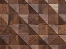 WOODY WALLS Premium Wood Mosaic Wall Panels, 3D Wall Panels, DIY Wood Paneling
