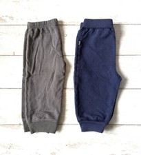 Carters 12m Baby Boys Pants Bundle Set of 2 Gray Navy Blue Joggers Sweatpants