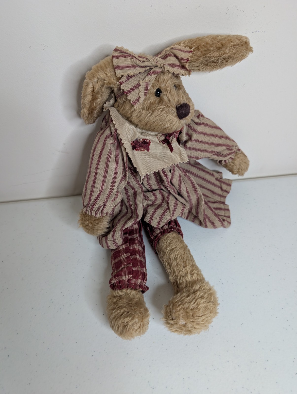 Boyds Bears & Friends Sangria Bearwear Plush Rabbit Bunny Stuffed Animal with