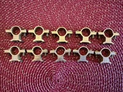 Rohrschellen Messing, 15mm, 10er Pack