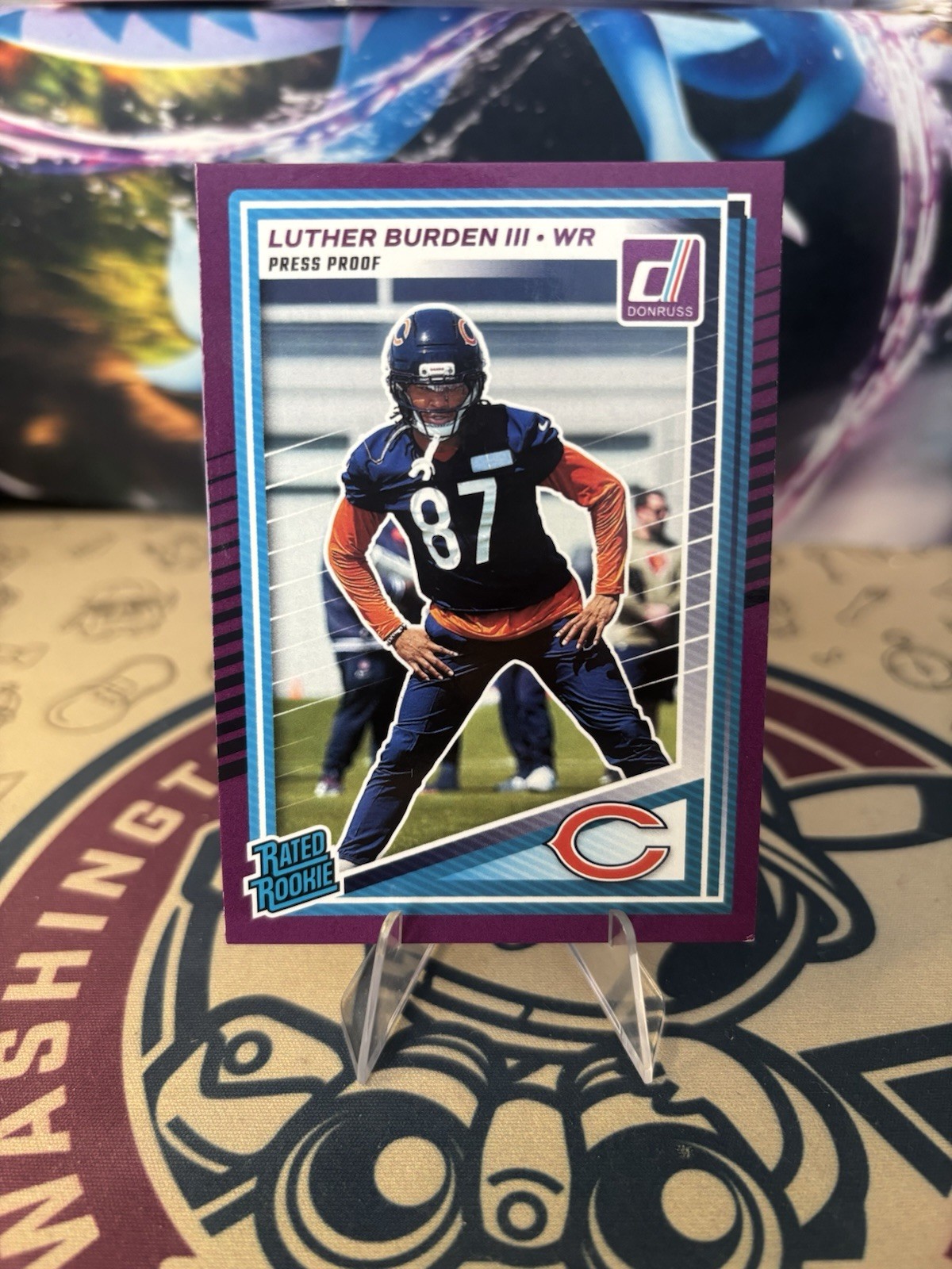 2025 Donruss Football Luther Burden III (RC) #395 Purple Press Proof