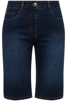 Angel of Style Damen große Größen Jeansbermuda Berry Stretchkomfort