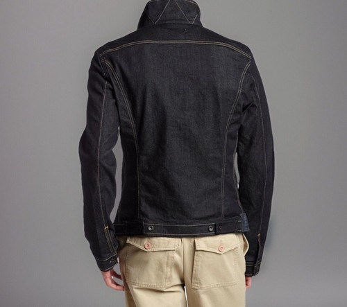 Diesel Jympos Super Slim Denim Jacket Japanese Motorcycle Inspired Large NWT - Picture 2 of 8