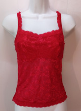 Vassarette Red Lace Camisole, Women's Cami, Small, Style 17-053