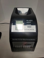 Royal Sovereign Fast Sort FS-4DA 4-Row Auto Coin Sorter Wrap Counter Black Works
