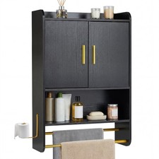 COSTWAY Bathroom Wall Cabinet Wall Mounted Medicine Cabinet