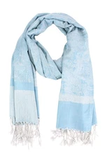 Paisley Jacquard Pashmina Shawl Wrap Scarf Stole 018-90Skyblue