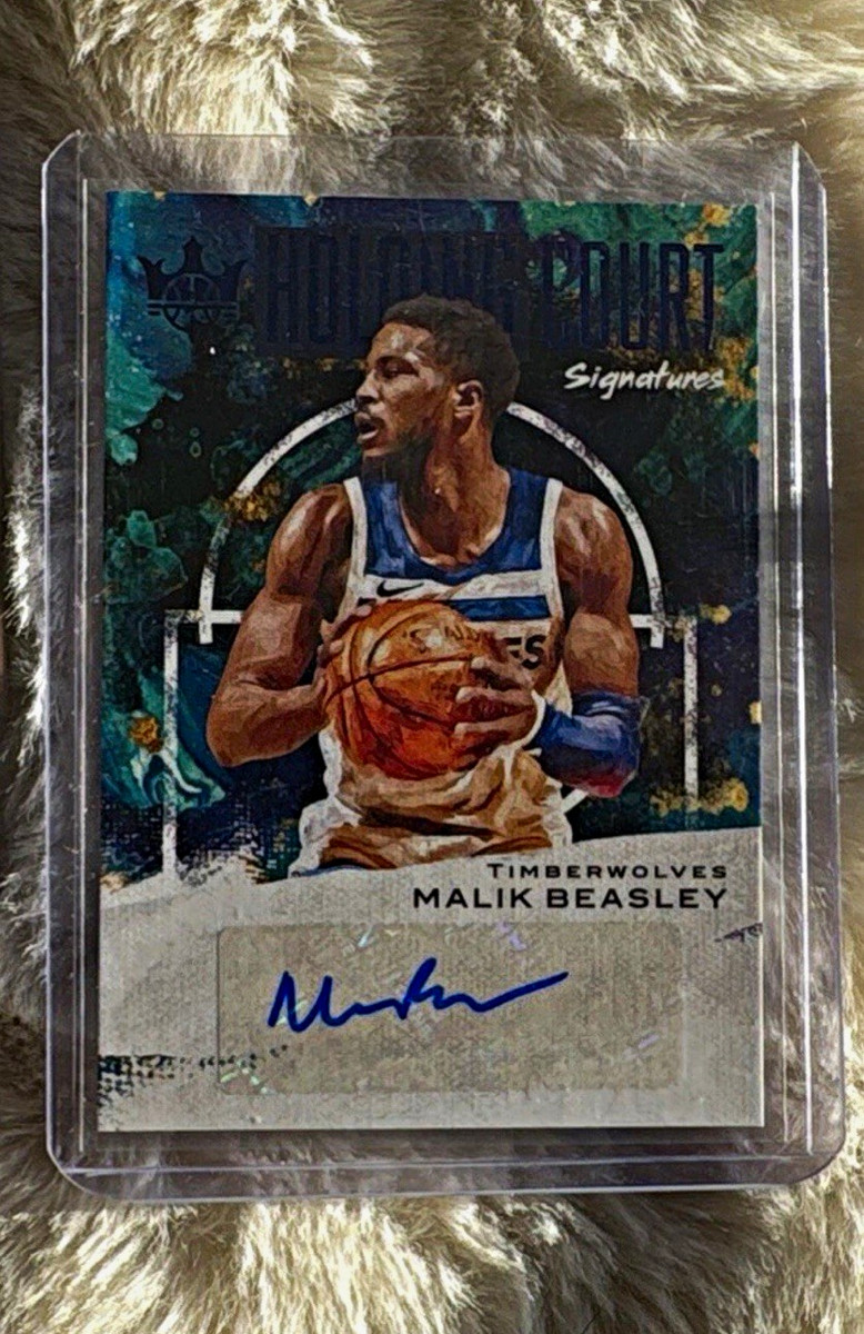 Panini Court Kings 2020-21 Malik Beasley HC-MBE Sapphire Auto /25 Insert