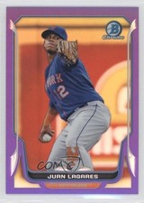 2014 Bowman Chrome Purple Refractor 33/150 Juan Lagares #80 3q5