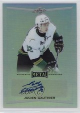 2015-16 Leaf Metal Silver Prismatic Julien Gauthier #BA-JG1 Auto 0c6
