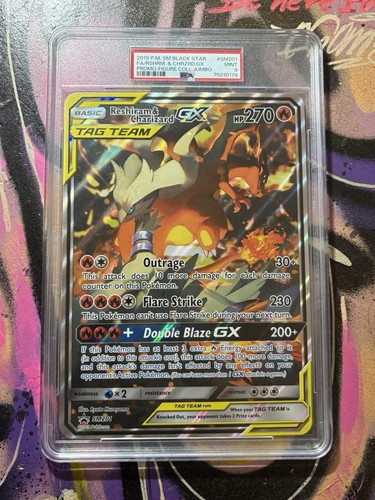 Reshiram & Charizard-GX graded PSA 9 for sale on eBay