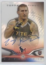 2014 Topps Platinum Auto Rookie Refractor CJ Fiedorowicz #67 Auto 0q3