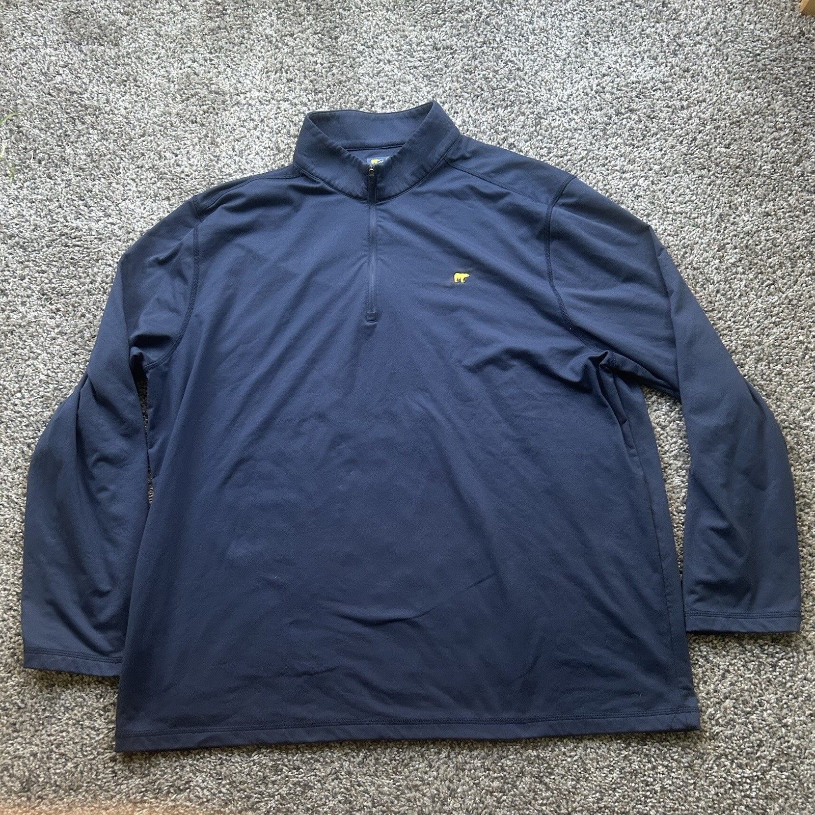 Jack Nicklaus Mens 1/4 Zip Golf Pullover Navy Blue Size XXL