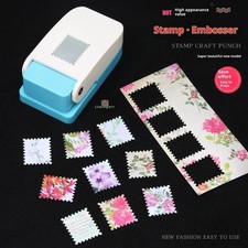 Rectangle Postage Stamp Punch Lever Action Craft Punch For Paper Crafting