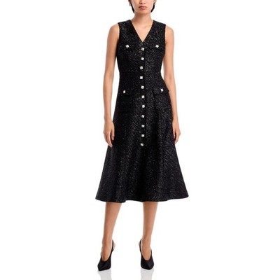 amina midi dress Amina Midi Dress in English Daisy Deep Navy
