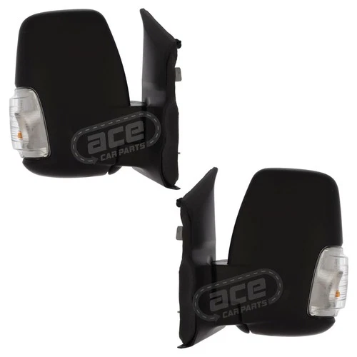 Short Arm Wing Mirrors Ford Transit 2019-> Blind Spot Indicator 16w Bulb 1 Pair