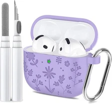 Compatible with AirPods 4th Generation Case Cover 4, Purple 