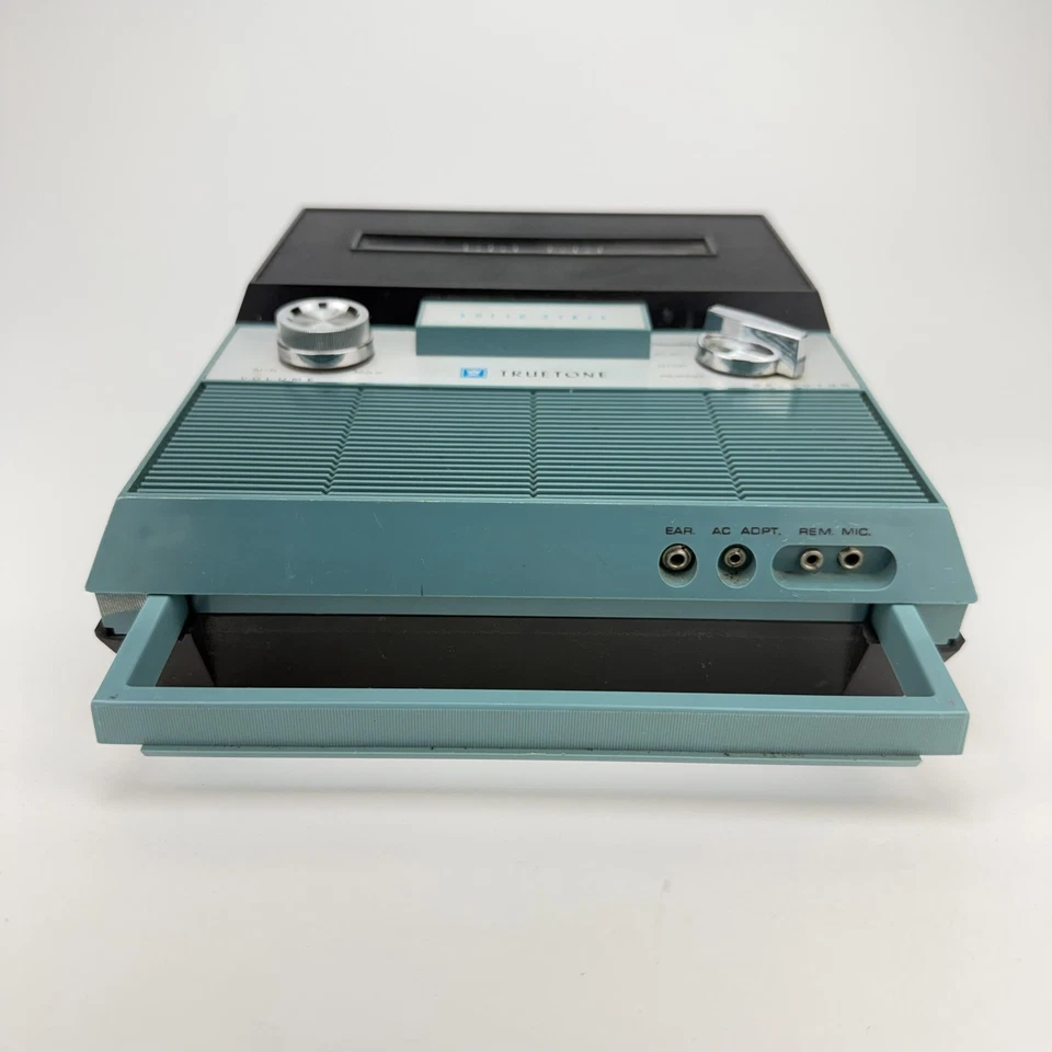 Винтажный катушечный магнитофон Truetone 4DC7906 Япония твердотельный портативный A - Изображение 3 из 4
