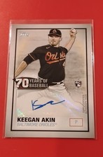 2021 Topps - 70 Years of Baseball Autographs Keegan Akin #70YA-KA (AU, RC)