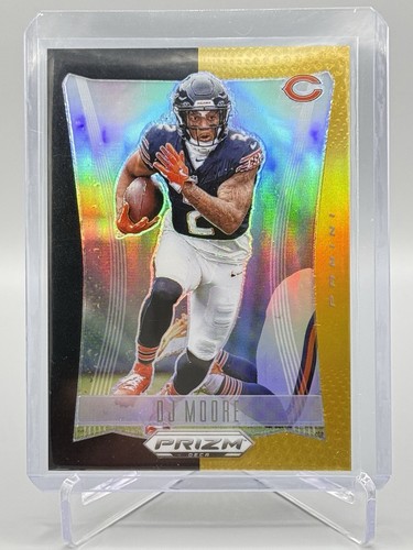 2024 Panini Prizm Deca - DJ Moore - Black Gold Prizm - 2/5 Number Match!