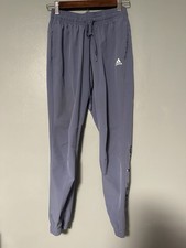 Adidas Aeroready Women s Blue Pants With Pockets And Drawstring Size XS