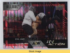 2024 Upper Deck Allure AEW In Action Red Rainbow Evil Uno #IA-7 READ 1j38