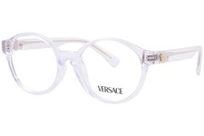Versace VK3007U 148 Eyeglasses Frame Youth Kids Crystal Full Rim Oval Shape 46mm
