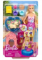 Barbie Puppy Pool Party Puppe Mit Pool Und Welpen Spielset