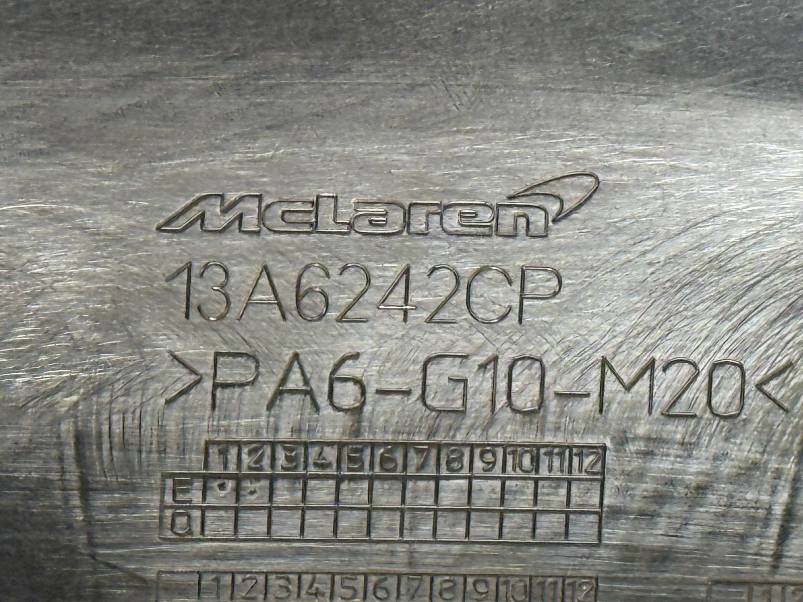 McLaren 570S 2016-2021 Air intake P/N 13A6242CP