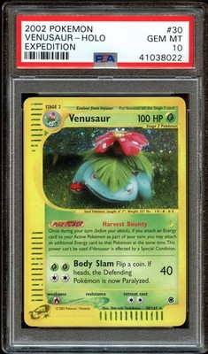 wings venus and mars (RARE2点セット送料込 PSA 10 GEM MINT Venusaur 30/165 HOLO RARE Expedition Base Set