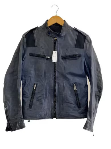カッチョイイ　ライダース GUCCI/Single Rider Jacket/Leather Jacket/Blouson/Size 44/Leather