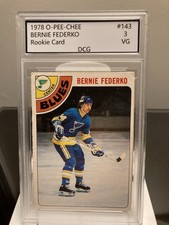 1978 OPC O-Pee-Chee Bernie Federko #143 St Louis Blues Rookie Card DCG. rookie card picture