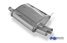 FOX Sportauspuff Edelstahl Racinganlage ab Kat. BMW Z3 Roadster E36 2.8l 2x70mm