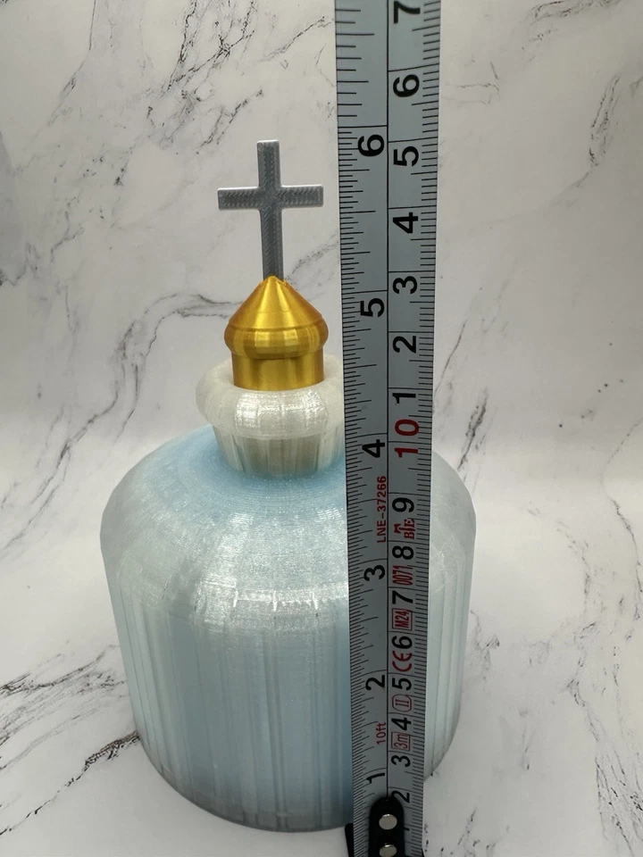 Réplica Castlevania agua bendita cosplay utilería efecto resplandor en la oscuridad Foto 4 de 4