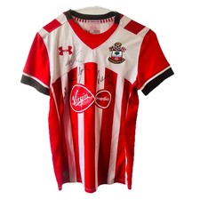 Southampton FC Under Armour Signed Football Shirt 2016-2017 Jersey Size XS