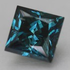 Cert 2.07 Carat Vivid Blue VVS2 Princess Natural Enhanced Diamond 6.69x6.64mm — photo 1