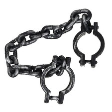 Plastic Toy Handcuffs Halloween Party Prop Prisoner Cosplay Shackles Decor